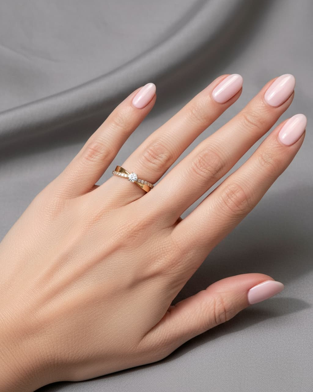 Anel Sofia  no Ouro 18k com Brilhantes. 