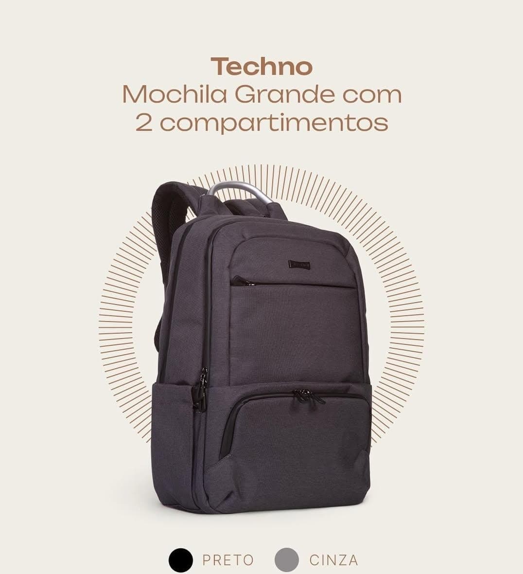 Mochila Tekno - Tamanho G Dois Compartimentos 