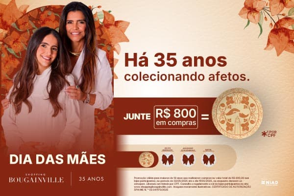 Shopping Bougainville celebra 35 anos presenteando com arte